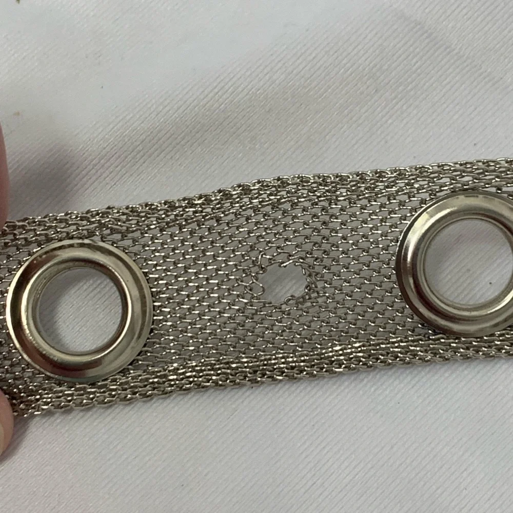 Silver Mesh Wire Belt 34” Adjustable (39” end‎ to end)
